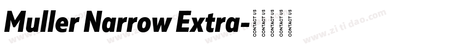 Muller Narrow Extra字体转换